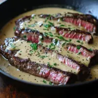 Steak mit Knoblauch-Rahmsauce perfekt zubereiten.